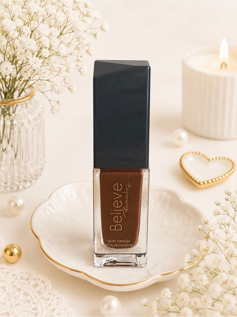 Believe Beauty Skin Finish Foundation - Color Mocha